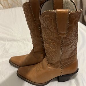 Crush Durango tan cowboy boots